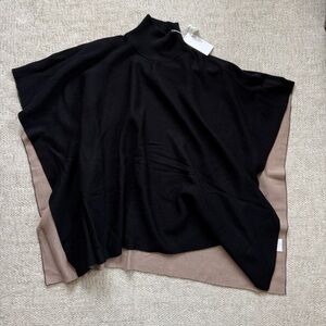 NWT Hugo Boss Wool Turtleneck Poncho Sweater